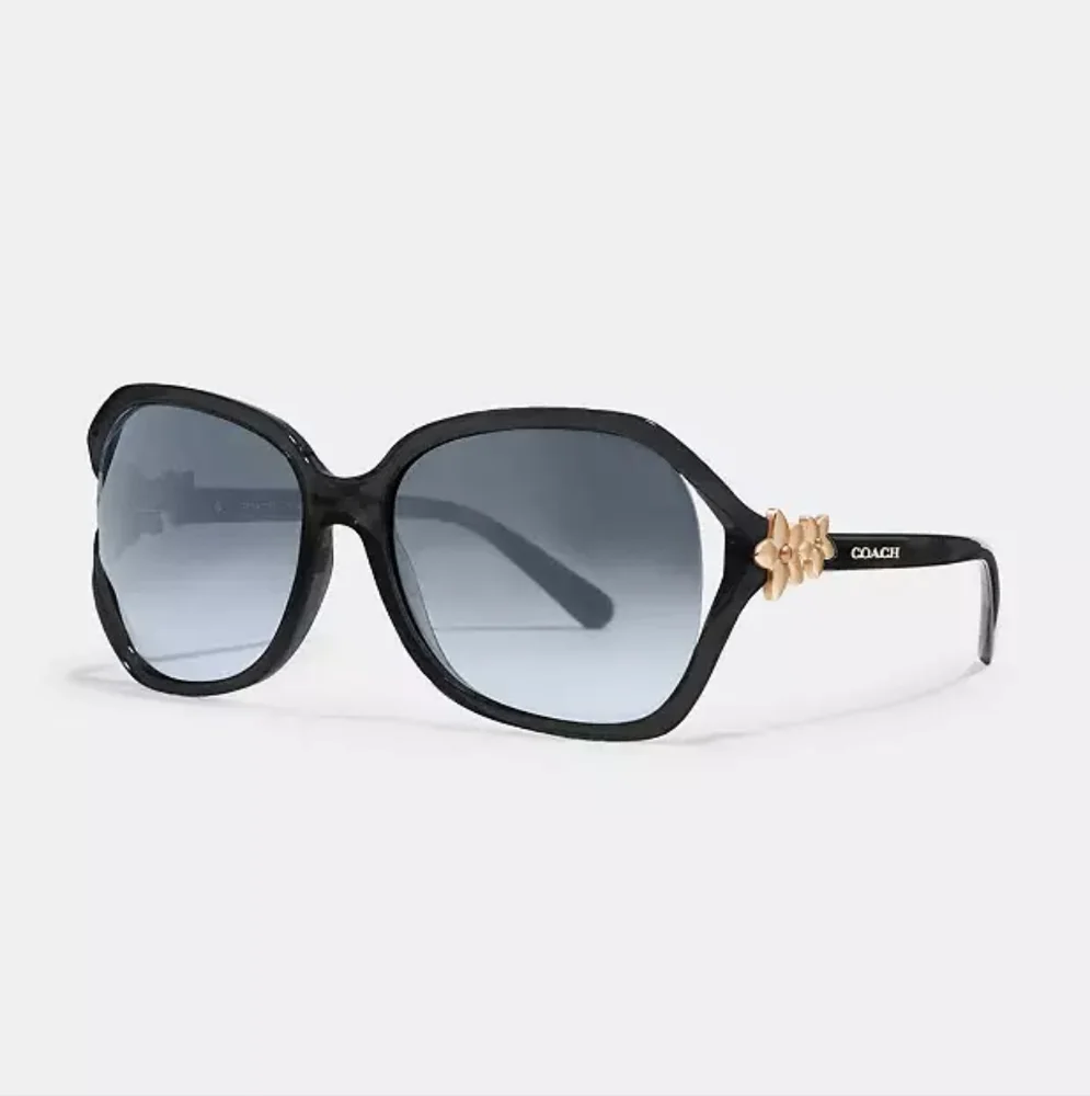 🌸🌸NEW COACH🌸🌸 Authentic Coach Black Integration Flower Sunglasses! - Picture 8 of 10